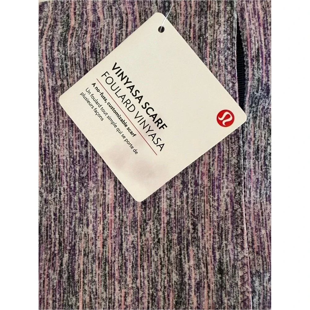 Lululemon Vinyasa Scarf Space Dye Pink‎ Purple Snap Wrap LW9M67S NWT